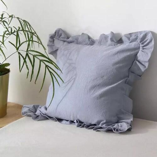 LUNA HOME 1 Piece Premium Soft Quality Cushion Cover, Coint Grey Color