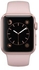 Apple MNNH2AE/A Watch 38mm Series 1 Rose Gold Aluminium Case W/Pink Sand Sport Band