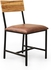 Pan Emirates Home Furnishings Garrat Dining Chair With Cushion Solid Wood &amp; Black Brown