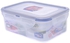 Lock &amp; Lock Rectangular Food Container With Dividers - 460ml - Clear
