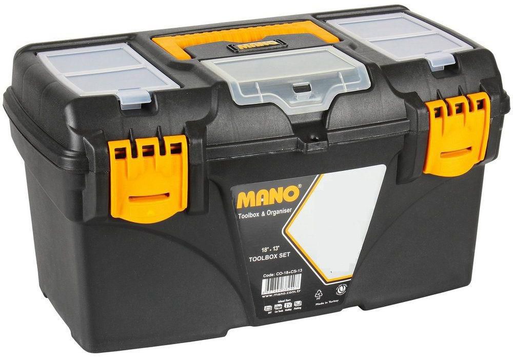 Mano C.OR-16 Plastic Toolbox Set Handle Organiser- 16 Inch/ 41 CM