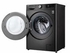 LG F4R5VGG2E Steam Washing Machine - 9Kg with 5Kg Dryer - Black Steel