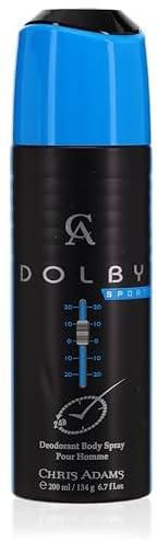 Chris Adams Perfumes Dolby Sport Pour Homme Deodorant Foe Men, 200 ml