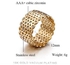 Stainless Steel Cubic Zirconia Studded Ring