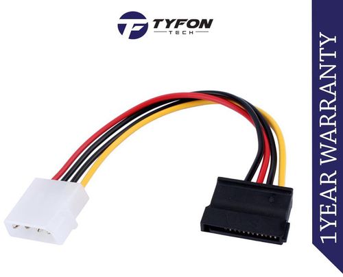 Tyfontech 4pin IDE to 15pin SATA Connector Drive Power Cable Converter