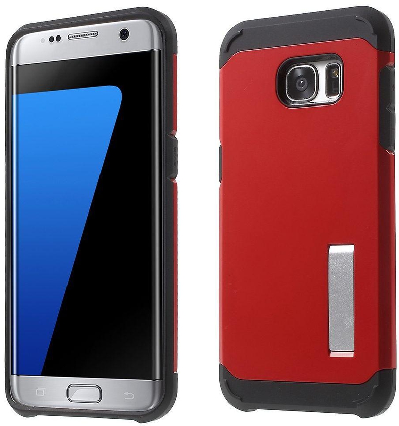 Samsung Galaxy S7 Edge G935 - Slim Shield Plastic TPU Case Cover - Red