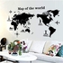 بوستر حائط لخريطة العالم يصلح للمنزل والحمام، بلاستيك بي في سي، 20