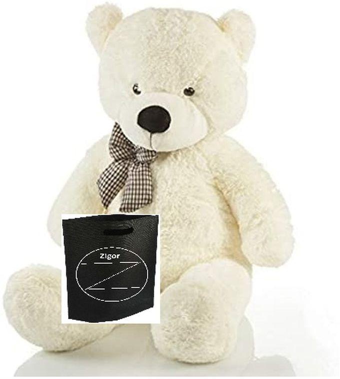 Giant Teddy Bear 120CM ( White Color ) + Zigor Special Bag