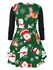 Plus Size Christmas Snowman Printed Cinched T Shirt - 4x