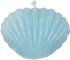 Get Small Shell-Shaped Aromatic Candle, 5×6 cm - Turquoise with best offers | Raneen.com