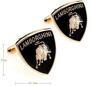 Oko Lamborghini Car Logo Golden Cufflinks
