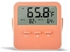 Temperature Alarm Thermometer with LCD Display Orange