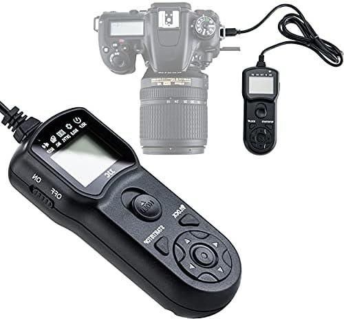 JJC Intervalometer Timer Remote Shutter Cord for Nikon P1000 P7700 P7800 D3100 D3200 D3300 D5000 D5100 D5200 D5300 D5500 D5600 D7000 D7100 D7200 D7500 D600 D610 D750 Df Z6 Z7, replace Nikon MC-DC2