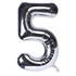 High Quality Number 5 Empty Foil Helium Balloon Party, Birthday, Anniversary-32Inch - (80cm) Silver