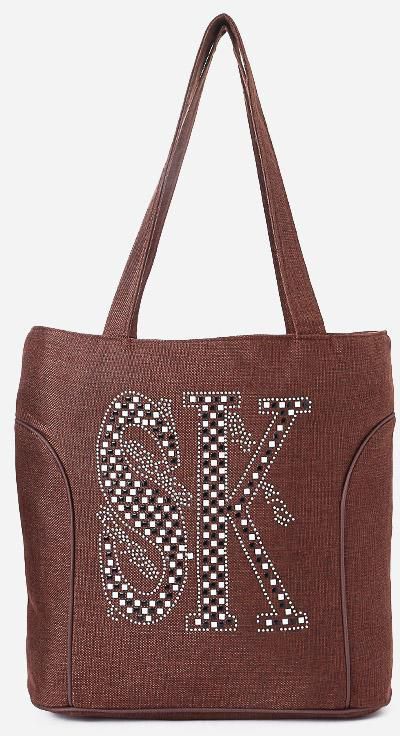Style Europe Decorative Strass Handbag - Brown