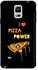 Stylizedd Samsung Galaxy Note 4 Premium Dual Layer Tough Case Cover Matte Finish - I love Pizza -Black
