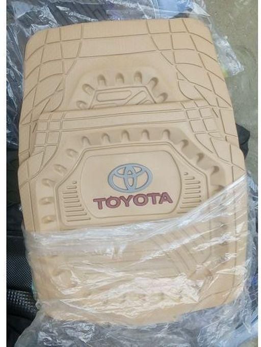 Universal Car Foot Mat For All Toyota Cars - Milk Colour