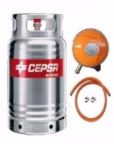 Cepsa Cepsa 12.5Kg Gas Cylinder With Regulator And Hose - Stainless