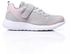 Air Walk Decorative Lace-up Canvas Girls Sneakers - Grey & Pink
