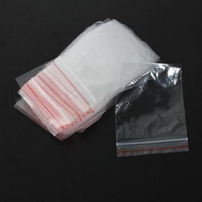 Zipped Lock Plastic Bags - 100 Pcs - 5*7