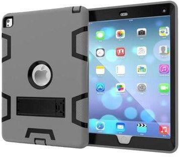 Protective Case Cover With Kickstand For Apple iPad Mini 4 7.9-Inch Grey/Black