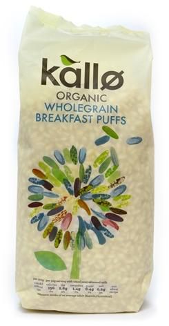 Kallo Organic Wholegrain Breakfast Puffs - 225 g