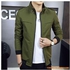 Fashion Classy Stand Collar Jungle Green Bomber Jacket Without T-shirt.