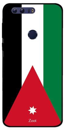 غطاء حماية واقٍ لهاتف هواوي أونر 8 نمط علم الأردن