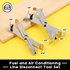 Swpeet 2Pcs Fuel & Air Conditioning Line Disconnect Tool Quick Disconnect Tool Kit, Release Spring Couplings on Fuel & Air Conditioning Line Disconnect Scissor and Fuel Line Disconnect Tool