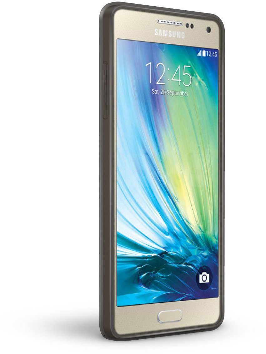 Soft TPU Gel Silicone Clear Crystal Case Cover for Samsung Galaxy A7 – Black