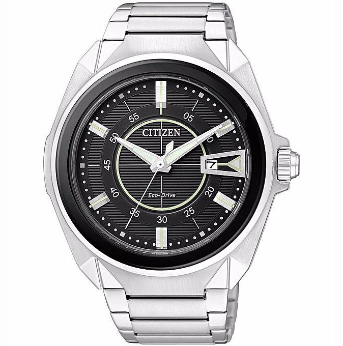 Citizen AW1021-51E EcoDrive Stainless Steel Watch - Silver