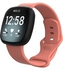 Silicone Replacement Band for Fitbit Versa 3/ Fitbit Versa 4/Fitbit Sense/ Fitbit Sense 2 Watch Pink