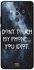 Skin Case Cover -for Huawei Honor Mate 10 Pro Don't Touch My Phone You Idiot نمط مطبوع بعبارة "Don't Touch My Phone You Idiot"