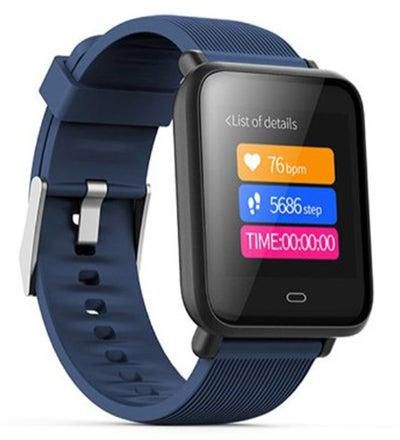 Q9 Waterproof Sports Heart Rate Monitor Smartwatch Blue