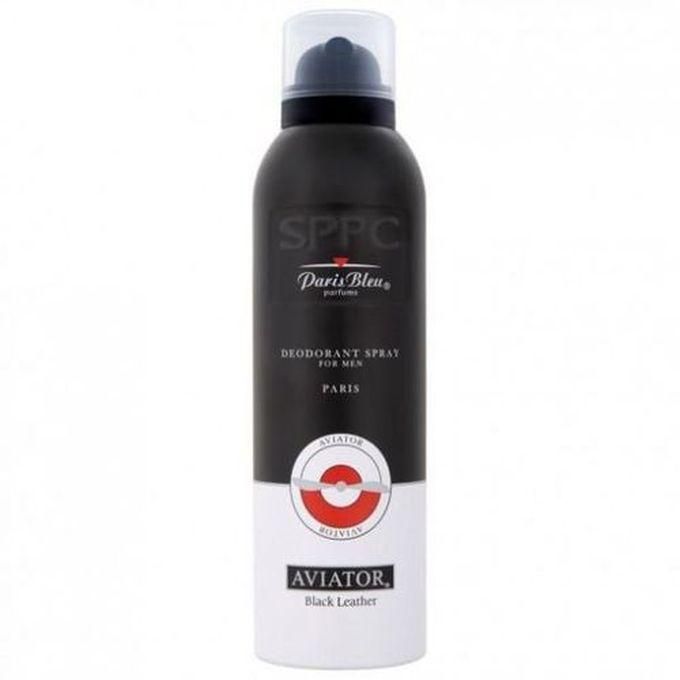 Paris Bleu Aviator Black Deodorant Spray - For Men - 200ml