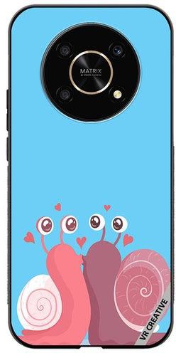 Protective Case Cover For Honor X9 5G Love Snail Design Multicolour
