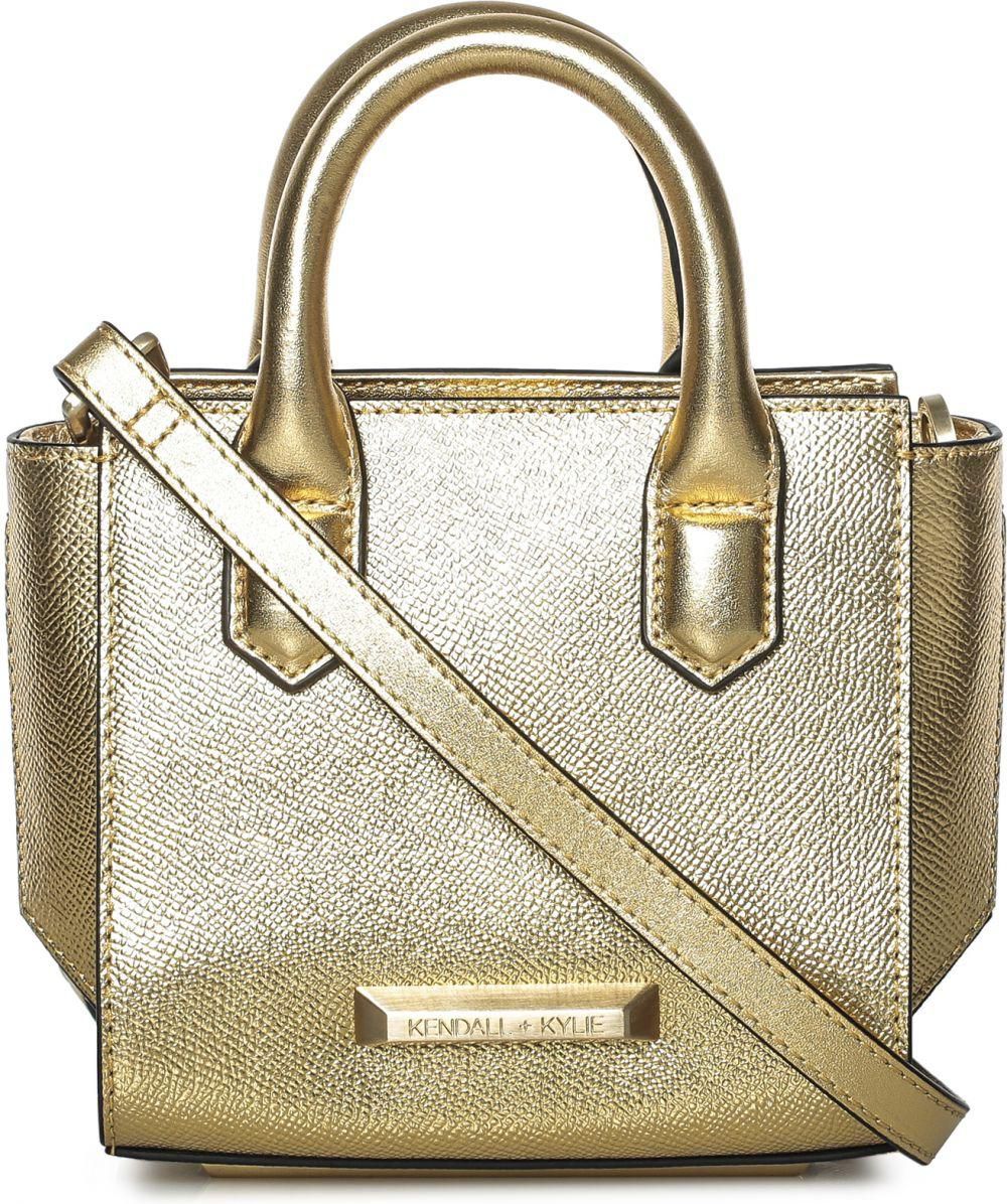 Kendall + Kylie Satchel Bag For Women - Leather, Gold