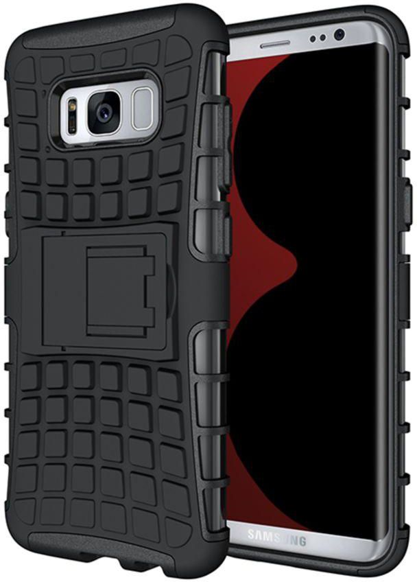 Protective Case Cover With Kickstand For Samsung Galaxy S8 Black