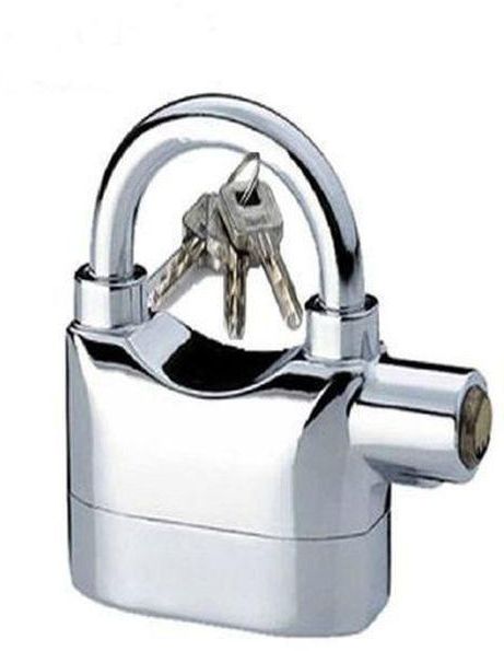 Kin Bar Security Alarm PadLock - silver