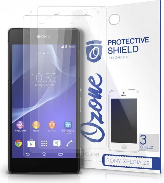 Ozone XPZ2OSP1X3 Crystal Clear HD Screen Protector Scratch Guard 3PCK For Sony Xperia Z2 ETR
