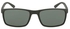 نظارة شمسية بإطار مستطيل كامل من مادة TR90 - عدسات بمقاس: 57 مم للرجال