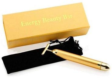 Energy Beauty Bar Rod Thin Face Vibration Massage Stick Gold 120grams