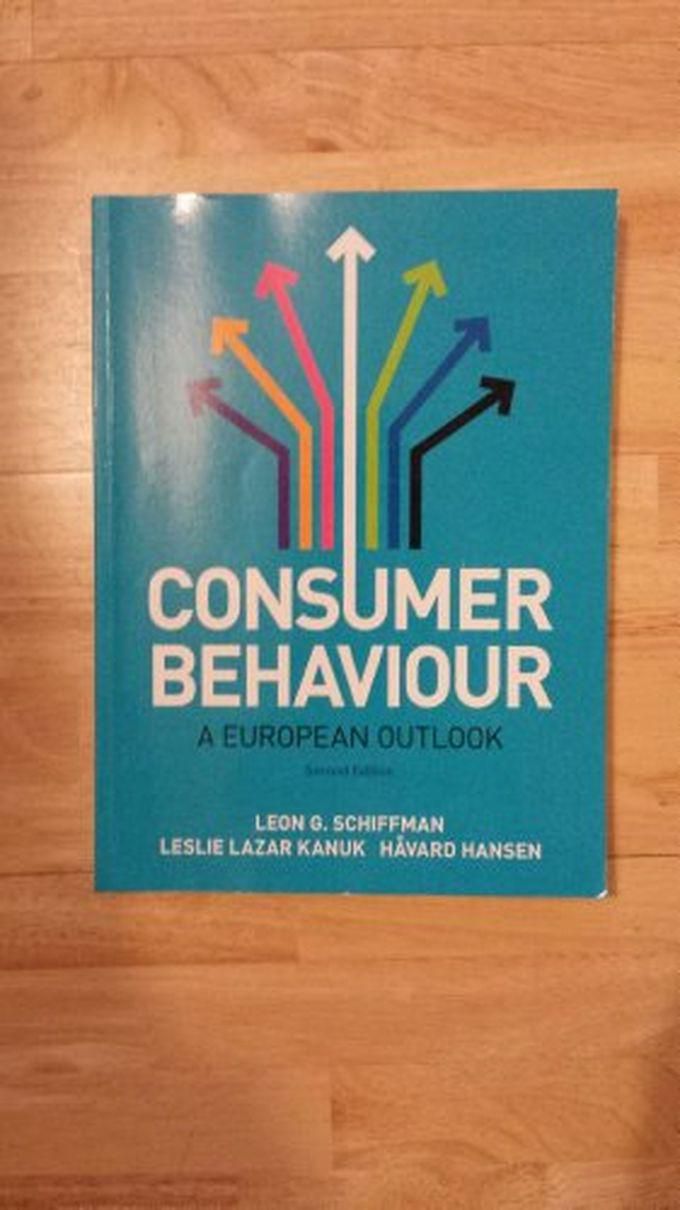Pearson Consumer Behaviour: A European Outlook ,Ed. :2