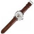 Ferraghini Kinetic Analog White Dial Brown and Black Leather Band Men's Watch SMF125