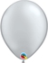 Qualatex Chrome Silver Metallic Latex Balloon- 11-Inch Size