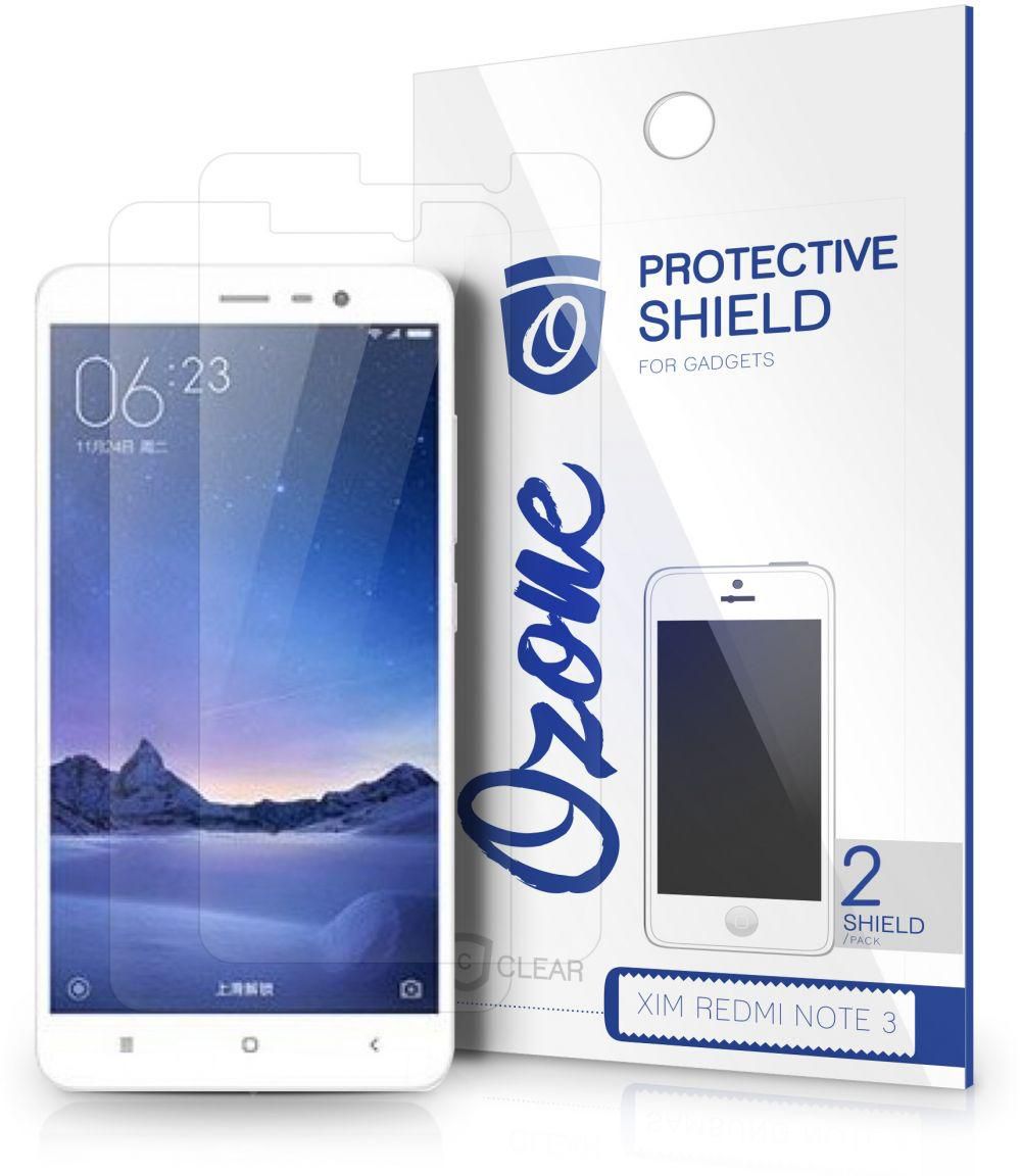Ozone Xiaomi Red Mi Note 3 Crystal Clear HD Screen Protector Scratch Guard (Pack of 2)