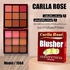 Carlla Rose Cream & Powder Blusher Palette - 18 Colors
