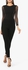Black Mesh Sleeve Studded Bodysuit