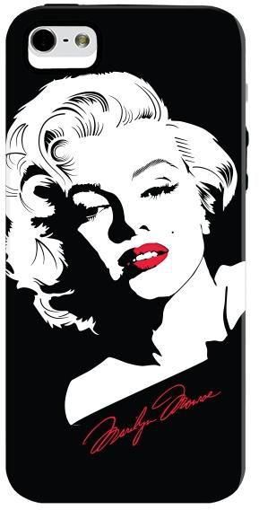 Stylizedd Dual Layer Tough Case Cover Matte Finish for Apple iPhone SE / 5 / 5S - Marilyn Monroe