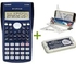 2 in 1 Casio 10 Digits FX82MS Calculator plus Helix Oxford Mathematical Set